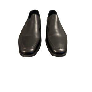 Magnanni Linea Merino Italian Leather Loafers – Black Dress Shoes Size 8 1/2